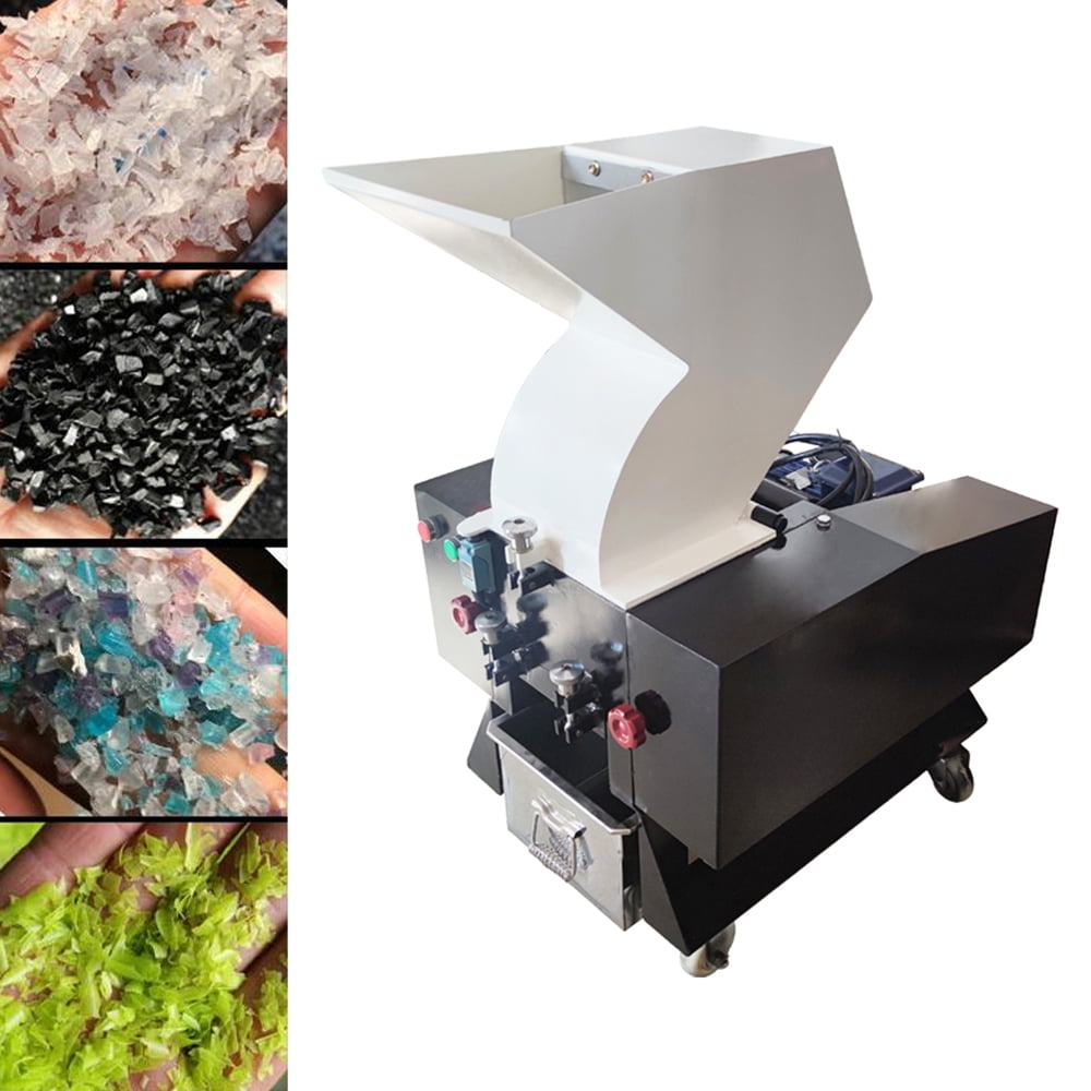INTBUYING Type 180 Electric Plastic Shredder Plastic Bottle Crusher Grinder Granulator 220V White
