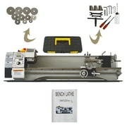 INTBUYING WM210V Precision Metal Lathe Metric/Inch Thread Bench Lathe Wood Lathe Brushless Motor