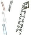 thumbnail image 1 of INTBUYING Wall-Mounted Attic Stair Al-Mg Alloy 9.8ft/11.5ft Black/Orange/White/Blue, 1 of 14