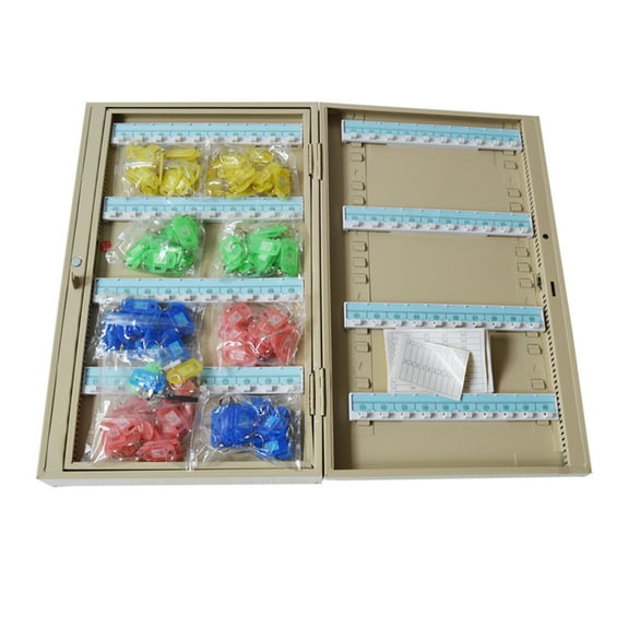 INTBUYING Wall Mounted Key Cabinet with Key Hang (160 Position)