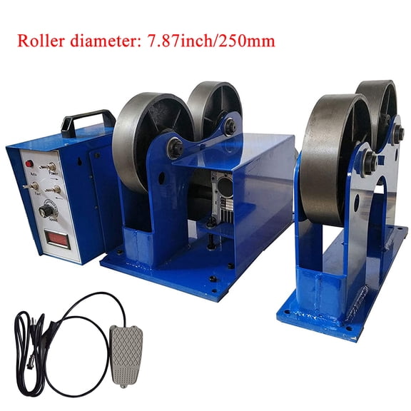INTBUYING Welding Turning Rolls Iron Wheel Welder Support Roller Dia250mm