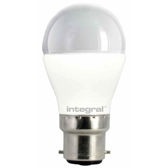 INTEGRAL LED - B22 6W (40W) LED Golf Ball Bulb, Warm White 470lm Non-Dimmable