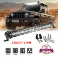 thumbnail image 1 of INTELIVE 14inch 120W 24000LM LED Light Bar Spot Flood Bright Work Fog Waterproof Light off-road Truck ATV SUV, 1 of 8