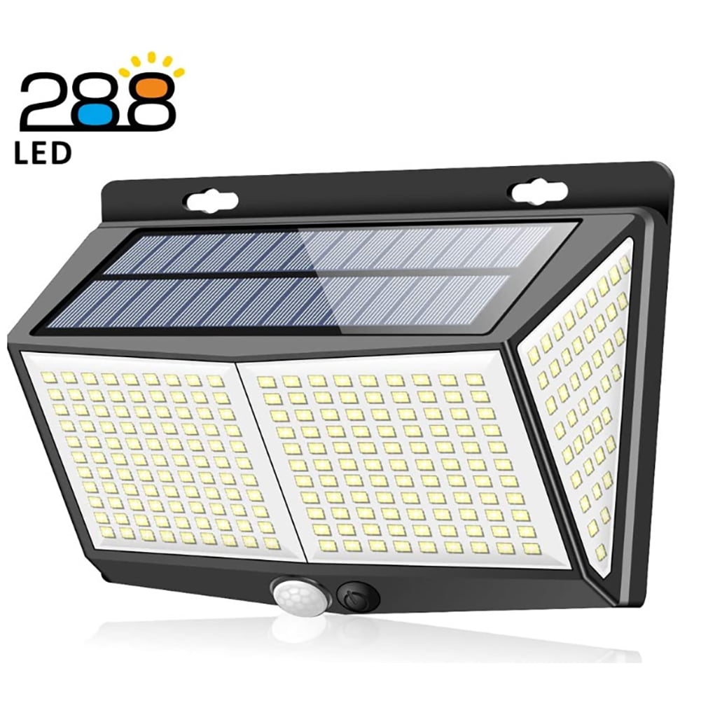 INTELIVE 288 LED Solar Powered Motion Lights for Outside 3 Modes Security LED Wall Light Walmart