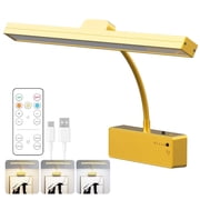INTELIVE Wireless Painting Light with Remote, 3000mAh Rechargeable Picture Light with 5 Color Modes, Adjustable Angle Art Light, Button Control Painting Light for Gallery Dart