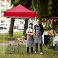thumbnail image 1 of INTER HUT 5x5 Outdoor Pop up Canopy Gazebo, Instant Easy Set up Outdoor Canopy Commercial Fair Shelter, Red, 1 of 9