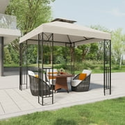 INTER HUT 8x8 Metal Patio Gazebo, Outdoor Gazebo Canopy Tent for Backyard