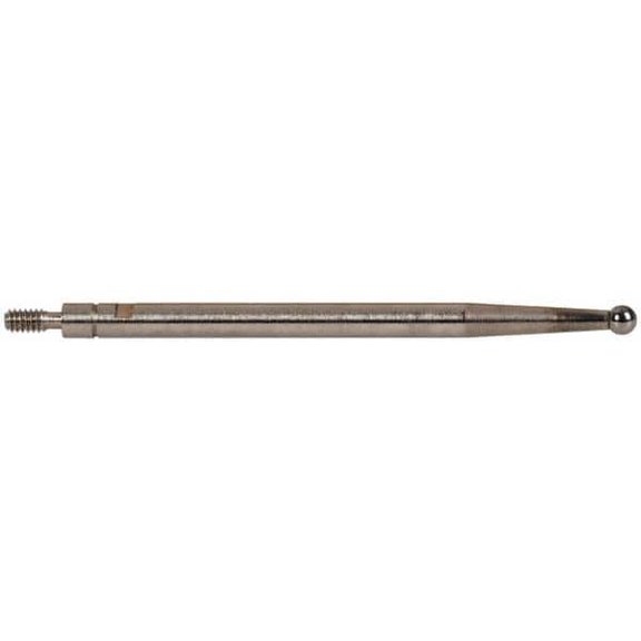 INTERAPID. 0.08" Ball Diam, Carbide, Ball Test Indicator Contact Point 1-3/8" Contact Point Length, Use with Brown & Sharpe Interapid 312 Dial Test Indicators (Except 74.111965 & 74.111958)