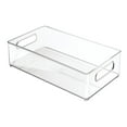 thumbnail image 1 of Plastic Portable Deep Storage Bin with Handles for Organizing Refrigerator, Freezer, Pantry, BPA-Free, Clear, 1 of 5
