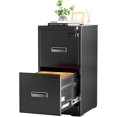 INTERGREAT 2 Drawers File with Lock, 18" D Vertical Filing