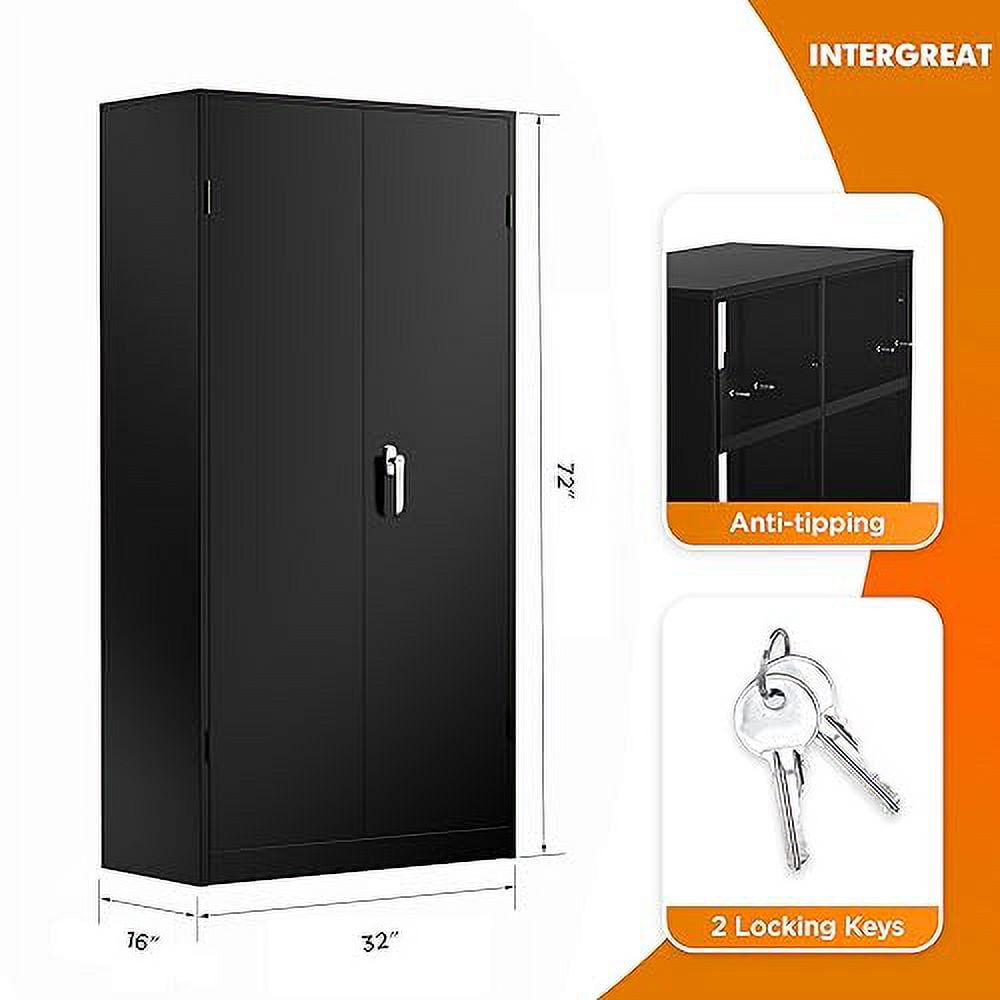 INTERGREAT Metal Storage Steel Lockable File with