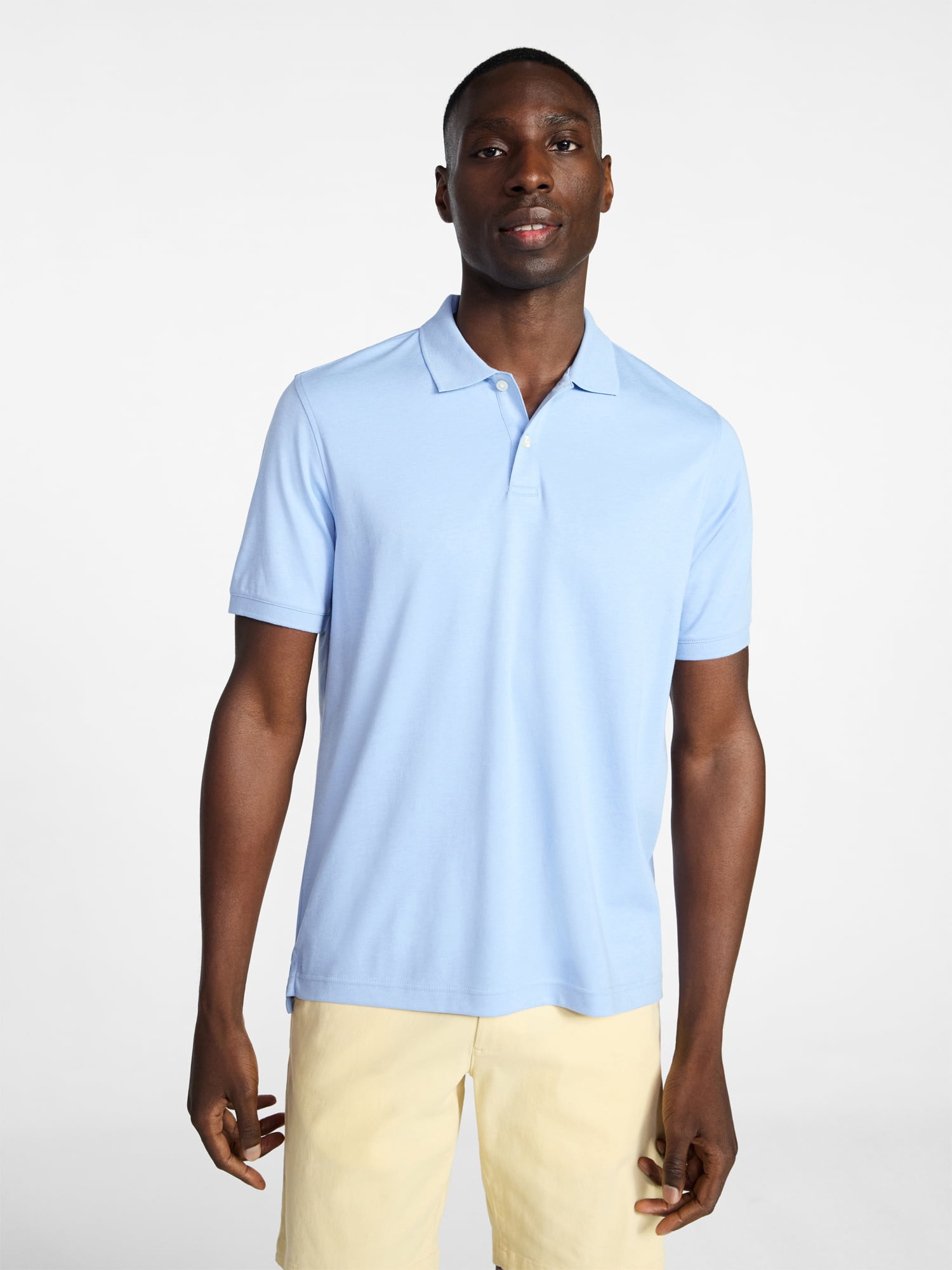 George Men's and Men's Big & Tall Short Sleeve Interlock Polo Shirt, Sizes S-5XL, LT-3XLT