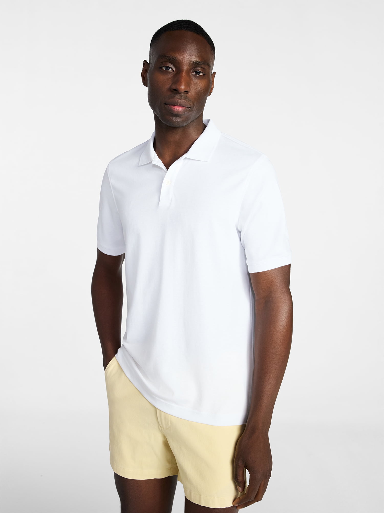 George Men's and Men's Big & Tall Short Sleeve Interlock Polo Shirt, Sizes S-5XL, LT-3XLT