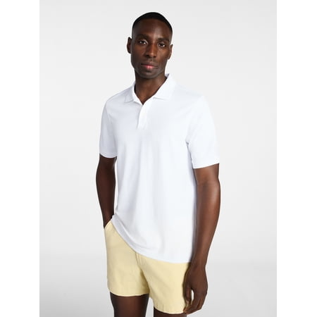 George Men's and Men's Big & Tall Short Sleeve Interlock Polo Shirt, Sizes S-5XL, LT-3XLT