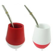 INTERMEDIATE FASTING SIMPLE MATE GOURD CUP COMPLETE TEA STRAW SET 2739