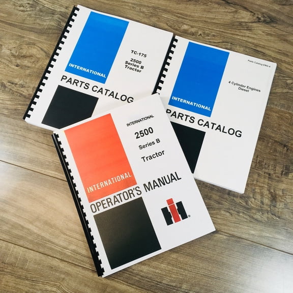 INTERNATIONAL 2505B 2510B 2514B DIESEL TRACTOR PARTS OPERATORS MANUAL SET D239