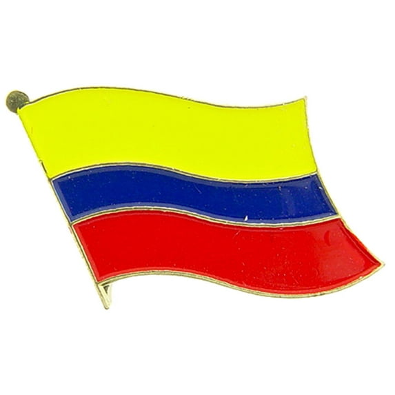 INTERNATIONAL, COLOMBIA Flag - Original Artwork, Expertly Designed PIN - 1"