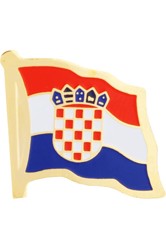 INTERNATIONAL, CROATIA Flag - Original Artwork, Expertly Designed PIN - 1"