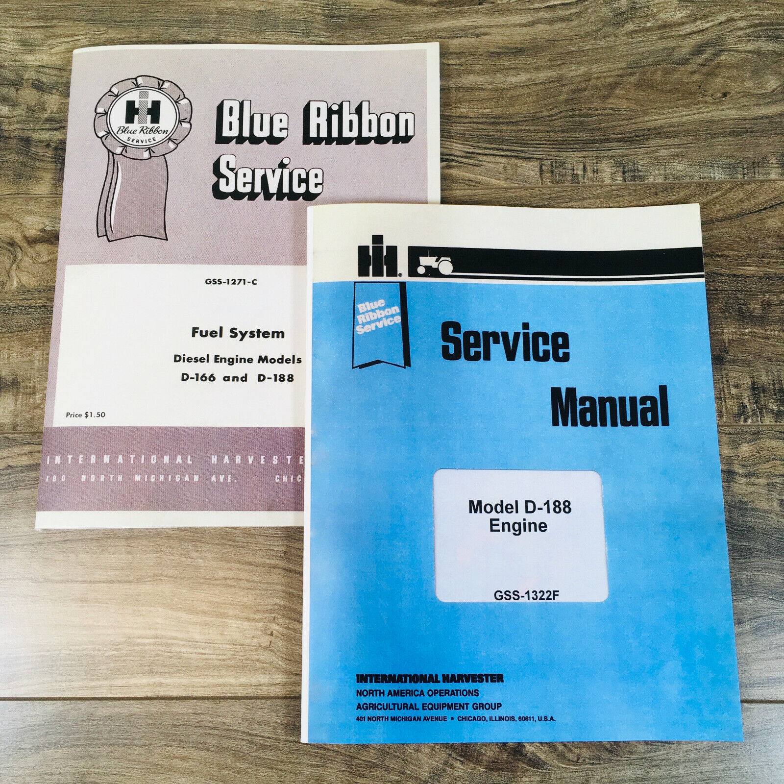INTERNATIONAL D188 DIESEL ENGINE FOR 504 2504 TRACTOR SERVICE MANUAL ...
