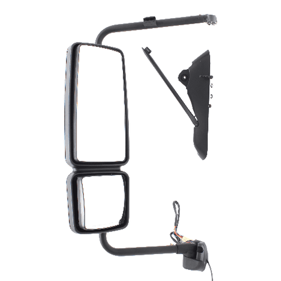 INTERNATIONAL DURASTAR/WORKSTAR 08-17 MIRROR LH, Power, Manual Folding, Heated, Paintable, w/ Signal Light