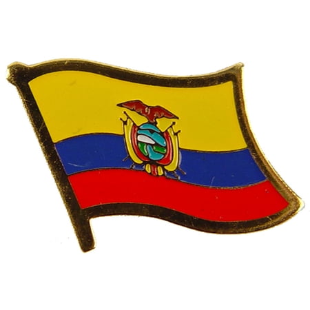 INTERNATIONAL, ECUADOR Flag - Original Artwork, Expertly Designed PIN - 1"