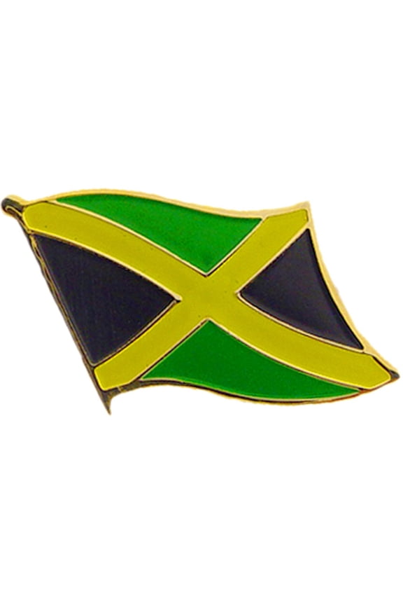 INTERNATIONAL FLAG "JAMAICA" PIN - Officially Licensed Patriotic Jamaica Flag Orignal Artwork, Expertly Designed PIN, 1"