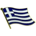 thumbnail image 1 of INTERNATIONAL, GREECE Flag - Original Artwork, Expertly Designed PIN - 1", 1 of 1