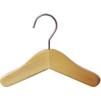 INTERNATIONAL HANGER 6 inch Natural Wood Hanger for Doll, Pet, or Infants, 6 Pack