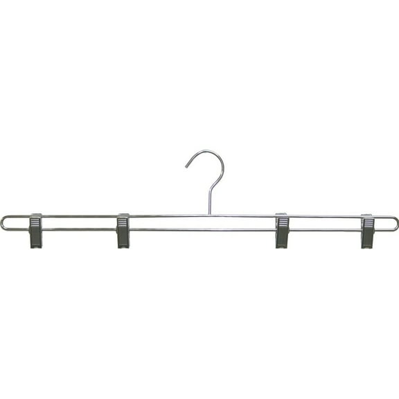 INTERNATIONAL HANGER Extra Long 22 inch Metal Bottom Hanger, 50 Pack