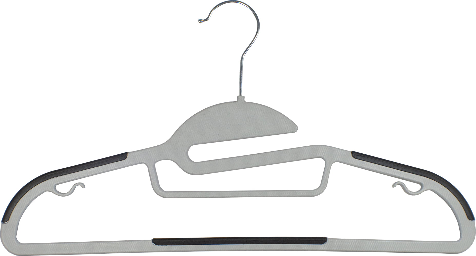 TQVAI 50 Pack Cascading Velvet Hangers Chrome Swivel Hooks Ultra Thin No  Slip Clothes Hangers, Ivory