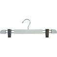 thumbnail image 1 of INTERNATIONAL HANGER White Low Profile Wood Bottom Hanger, 50 Pack, 1 of 3