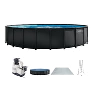 INTEX Ultra XTR Rectangular 24ft x 52in Above Ground Pool Set w/ Ladder ...