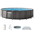 thumbnail image 1 of INTEX 26741EP Prism Frame 15'x48" Above Ground Pool w/ Pump, Ladder, Cover, Ground Cloth, 1 of 12