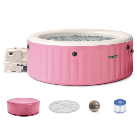 INTEX 28479EH PureSpa Bubble Massage Spa Set with Energy Efficient Cover, 77" x 28"