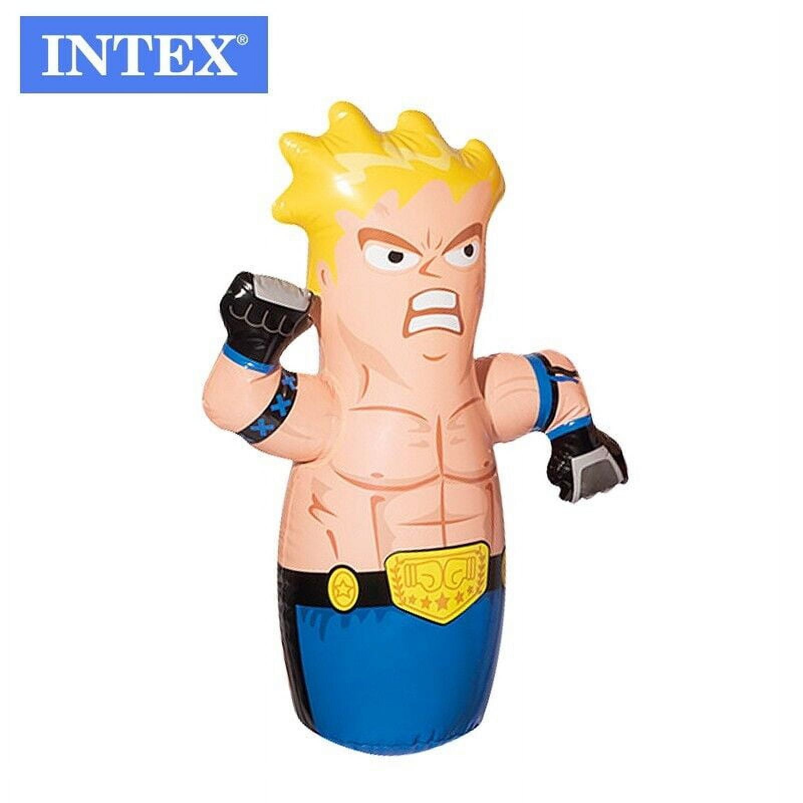 INTEX 3D Bop Bag Boxer MMA Inflatable Blow Up Punching Bag Toy Gift