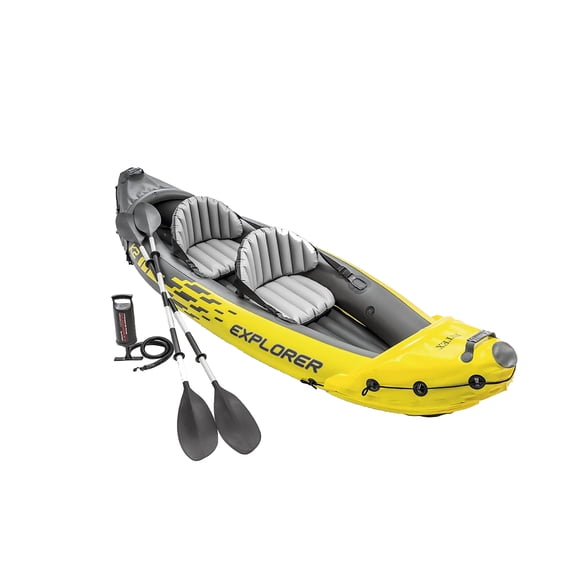 Open Box INTEX Explorer K2 2-Person Inflatable Kayak w/ Oars & Pump (2 Pack)