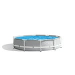 Intex 26701EH Prism Frame Premium Above Ground Swimming Pool Set: 10ft x 30in - Includes 330 GPH Cartridge Filter Pump - SuperTough Puncture Resistant - Rust Resistant - 1185 Gallon Capacity