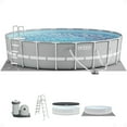 thumbnail image 1 of INTEX Prism Frame 20ft x 52in Above Ground Swimming Pool Set w/ Pump, 1 of 8