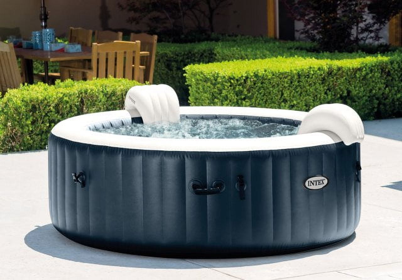 INTEX PureSpa™ Plus Bubble Inflatable Hot Tub Set - 4 Person Spa with  Energy Efficient Spa Cover