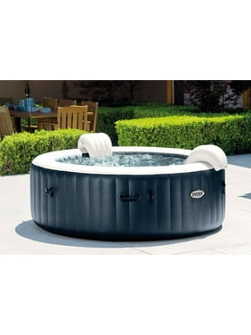 INTEX PureSpa™ Plus Bubble Inflatable Hot Tub Set - 4 Person Spa with Energy Efficient Spa Cover