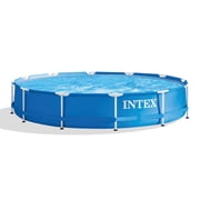 Intex Round Soft Sided Above Ground Swimming Pool 12 Foot x 30 Inches Metal Frame