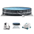 thumbnail image 1 of INTEX 18ft x 52in Ultra XTR Above Ground Swimming Pool, Sand Filter Pump, & Automatic Vacuum Cleaner, 1 of 13