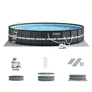 INTEX Ultra XTR 24ft x 52in Round Above Ground Pool Set, Sand Filter Pump