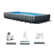 INTEX Ultra XTR 32ft x 16ft x 52in Above Ground Pool Set, Sand Filter Pump