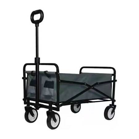 INTEXCA Mini Foldable Multi-Function Wagon for Shopping, Travel - Grey