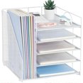 thumbnail image 1 of INTIGE 5-Tier Desk Organizer with File Holder, Paper Organizer with Letter Tray, 1 of 4