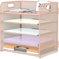 thumbnail image 1 of INTIGE 5-Tier Filer Organizer, Desk Storage Organizer, Pink, 1 of 5