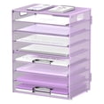 thumbnail image 1 of INTIGE 9-Tier Mesh Desktop Organizer with Handles, File Holder Organization, Purple, 1 Piece, 1 of 5