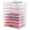 thumbnail image 1 of INTIGE 9-Tier Metal Paper Tray Desk Organizer with Handles, Desk Letter Organizer, White, 1 Piece, 1 of 5