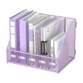 thumbnail image 1 of INTIGE Desk Organizer with 5 Vertical Compartments, Metal Desk File Organizer, Desk File Organizer, Increase Storage Space, Plus, 1 of 6